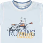 T-shirt chłopięcy, niebieski, Kanz