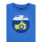 T-shirt chłopięcy, niebieski, Kanz