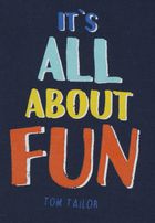 T-shirt chłopięcy, niebieski, Tom Tailor