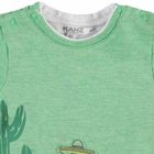 T-shirt chłopięcy, zielony, Kanz