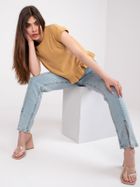 T-shirt damski, beżowy, Mayflies