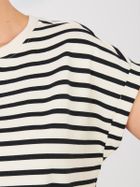 T-shirt damski, beżowy, Sublevel