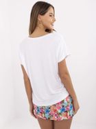 T-shirt damski, biały, Sublevel