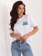 T-shirt damski, biały, Sublevel