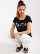 T-shirt damski, czarny, Mayflies