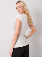 T-shirt damski, ecru, Ex Moda