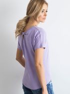 T-shirt damski, fioletowy, Basic Feel Good
