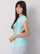 T-shirt damski, niebieski, Ex Moda