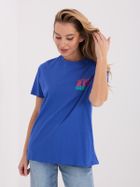 T-shirt damski, niebieski, Sublevel