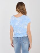 T-shirt damski, niebieski, Sublevel