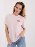 T-shirt damski, różowy, Sublevel