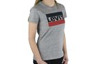T-shirt damski, szary melanż, Levi's The Perfect Graphic Tee