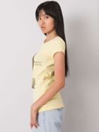 T-shirt damski, żółty, Ex Moda