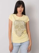 T-shirt damski, żółty, Ex Moda