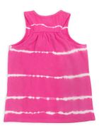 T-shirt dziewczęcy bez rękawów, różowy, Kanz