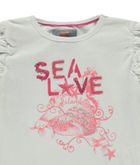 T-shirt dziewczęcy, biały, Kanz