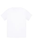 T-shirt dziewczęcy, biały, Tup Tup