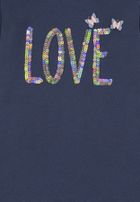 T-shirt dziewczęcy, granatowy, Tom Tailor