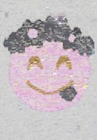 T-shirt dziewczęcy, niebieski, dwustronne cekiny, Tom Tailor