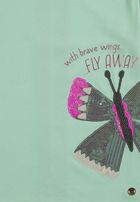 T-shirt dziewczęcy, zielony, Tom Tailor