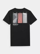 T-shirt męski, czarny, 4F