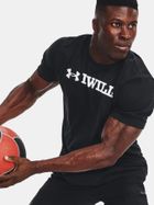 T-shirt męski, czarny, Under Armour