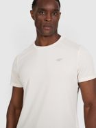 T-shirt męski, ecru, 4F
