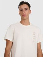 T-shirt męski, ecru, 4F
