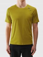 T-shirt męski, żółty, 4F