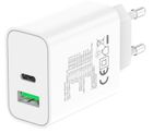 Techly, ładowarka sieciowa, GAN, USB-C, 30W, PD I USB-A