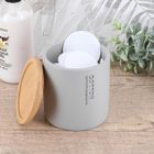 Tendance, pojemnik na waciki, Sava, bambusowa pokrywa, ø 9.5 cm