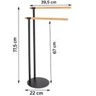 Tendance, stojak na ręczniki, dwuramienny, mat, 77.5-39.5-22 cm
