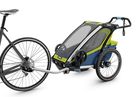 Thule, Chariot Sport 1, przyczepka rowerowa dla dziecka, zielono-niebieska