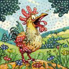 Titanum, mozaika piankowa, kogut, 25-25 cm