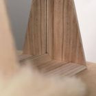 Today, lusterko kosmetyczne w drewnianej oprawie, 32-26 cm