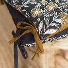 Today, poduszka na krzesło Secession, pikowana, bawełna, 38-38 cm