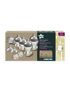 Tommee Tippee, zestaw startowy butelek dla noworodka, boy, 4 szt. + szczotka i smoczek