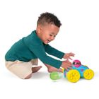 Tomy, Pop & Go, piłeczkowa wyścigówka, niebieska