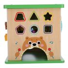 Tooky Toy, drewniana kostka aktywności, sorter