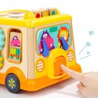 Top Bright, drewniany autobus, zabawka interaktywna