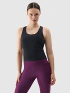 Top damski, czarny, 4f