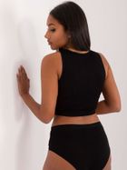 Top damski, czarny, Berrak