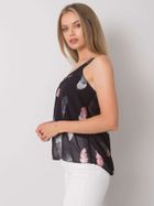 Top damski, czarny, Italy Moda
