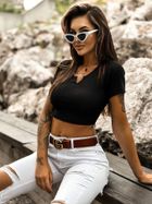 Top damski, czarny, Mayflies