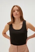 Top damski, czarny, Moodo