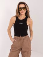 Top damski, czarny, Sublevel