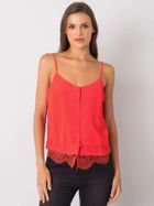 Top damski, czerwony, Modalinda Fashion