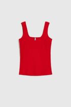 Top damski, czerwony, Moodo