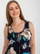 Top damski, granatowy, Baiyibaishun