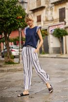 Top damski, granatowy, Moodo